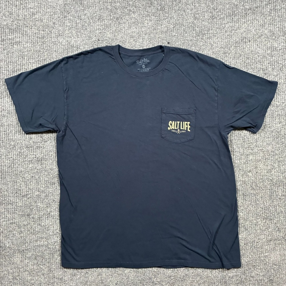 Salt Life‎ Men's T-Shirt Size XL Short Sleeve Surf Dive Graphic Tee Preshrunk